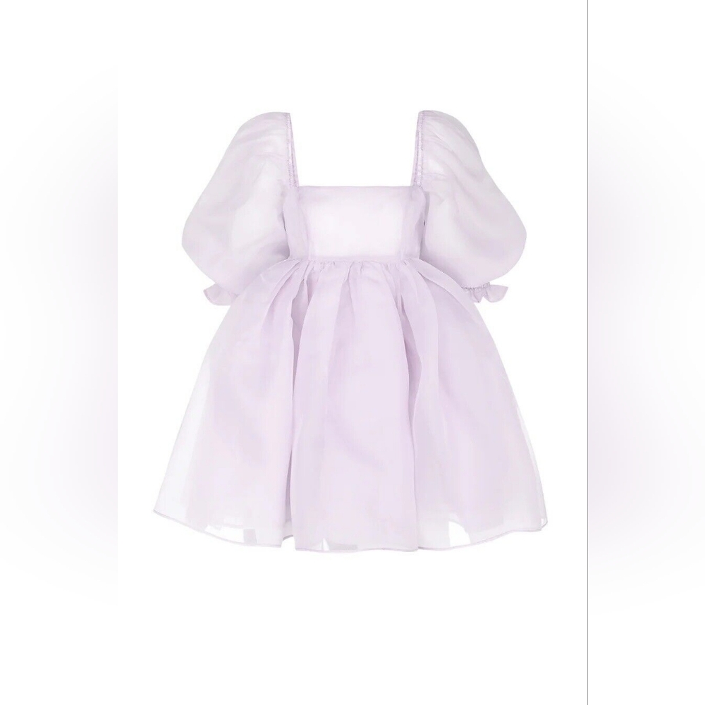 Selkie Lavender Puff Sleeve Dress